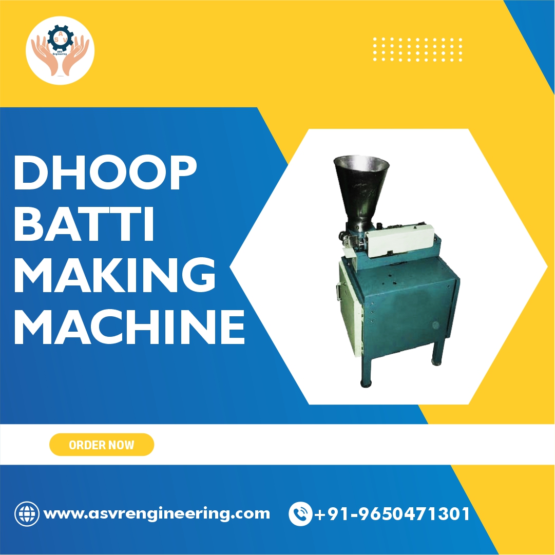 Semi Automatic Dhoop Stick Making Machine Expoters